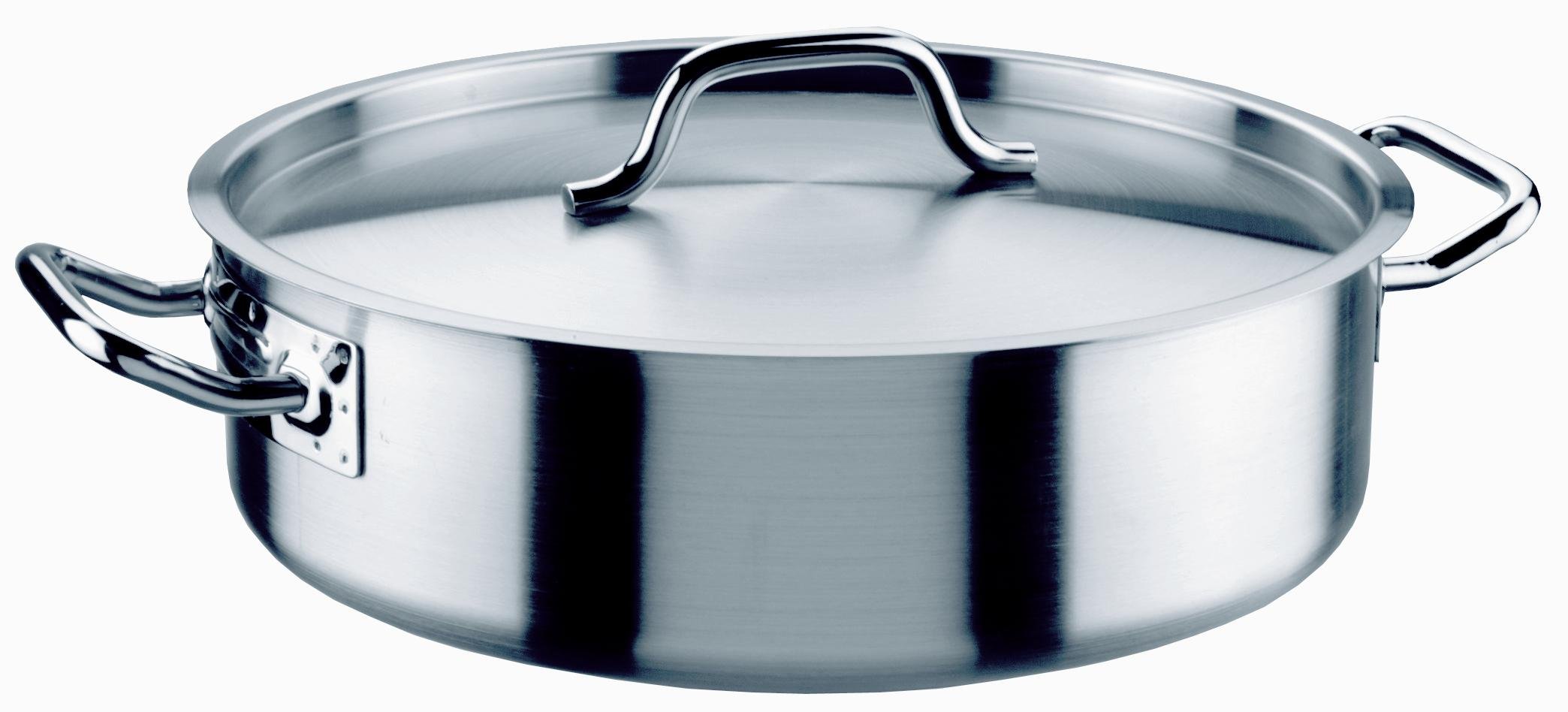 CAZUELA INOX 18/10 FONDO GRUESO 20cm